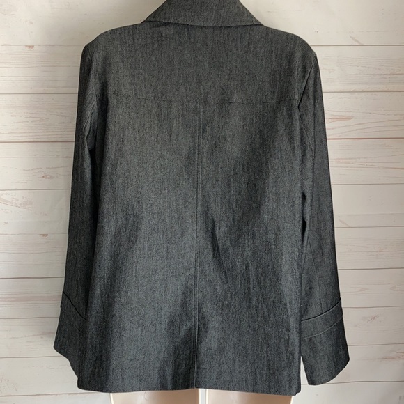 Sandro Sz M Stretch Gray Denim Light Jacket - Picture 6 of 10